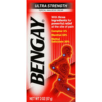 Bengay Topical Analgesic Cream, Ultra Strength - 2 Ounce 