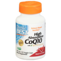 Doctor's Best CoQ10, 400 mg, High Absorption, Veggie Caps - 60 Each