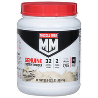 Muscle Milk Protein Powder, Genuine, Vanilla Creme - 30.9 Ounce 