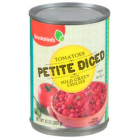 Brookshire's Petite Diced Tomatoes, With Mild Green Chiles