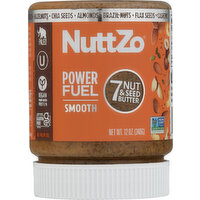 NuttZo 7 Nut & Seed Butter, Smooth, Power Fuel - 12 Ounce 