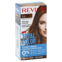 Revlon Hair Color, Medium Golden Brown 53, Permanent - 1 Each 