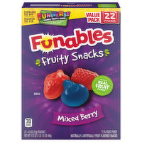 Funables Fruity Snacks, Mixed Berry, Value Pack - 22 Each 