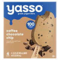 Yasso Yogurt Bar, Greek, Coffee Chocolate Chip - 4 Each 