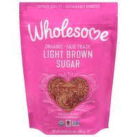 Wholesome Sugar, Organic, Light Brown - 24 Ounce 