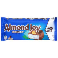 Almond Joy Chocolate Candy Bar, Coconut & Almond Chocolate, King Size