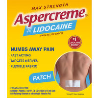 Aspercreme Pain Relief Patch, Max Strength