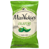 Miss Vickie's Potato Chips, Jalapeno Flavored, Kettle Cooked
