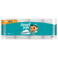 Angel Soft Bathroom Tissue, 2-Ply, Unscented, Mega Roll - 16 Each 