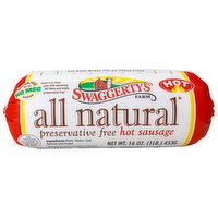Swaggerty's Farm Sausage, Preservative Free, All Natural, Hot - 16 Ounce 