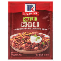 McCormick Seasoning Mix, Chili, Mild - 1.25 Ounce 