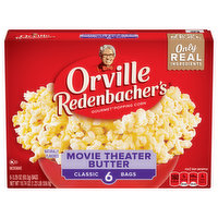 Orville Redenbacher's Popping Corn, Gourmet, Movie Theater Butter, Classic Bags, 6 Pack - 6 Each