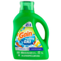 Gain Detergent, OxiBoost + Waterfall Delight, 2 in 1 - 88 Fluid ounce 