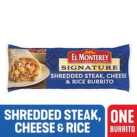 El Monterey Burrito, Shredded Steak, Cheese & Rice