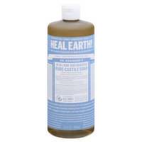 Dr. Bronner's Pure-Castile Soap, 18-in-1, Hemp, Baby, Unscented - 32 Ounce