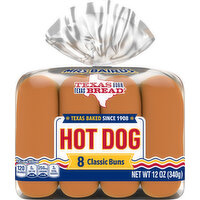 Mrs Baird's Buns, Hot Dog - 8 Each 