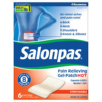 Salonpas Gel-Patch, Hot, Stretchable - 6 Each 