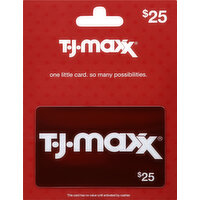 TJ Maxx Gift Card, $25