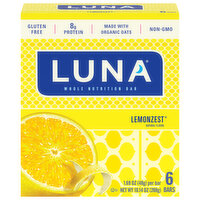 Luna Nutrition Bars, Whole, Lemonzest - 6 Each 
