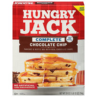 Hungry Jack Pancake & Waffle Mix, Complete, Chocolate Chip - 28 Ounce 