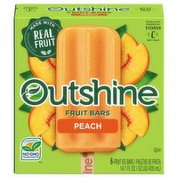 Outshine Fruit Ice Bars, Peach - 6 Each 
