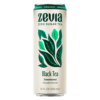 ZEVIA Black Tea, Organic, Sweetened - 12 Ounce 