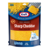 Kraft Finely Shredded Sharp Cheddar Cheese - 8 Ounce 