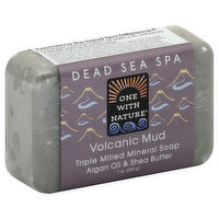 One with Nature Soap, Triple Milled Mineral, Volcanic Mud - 7 Ounce 