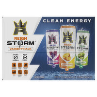 Reign Energy Drink, Harvest Grape, Valencia Orange, Kiwi Blend, Variety Pack