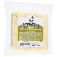 New Bridge Cheese, Garlic & Herb Cheddar - 7 Ounce 