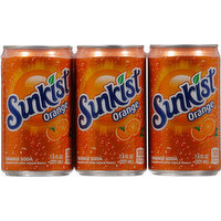 Sunkist Soda, Orange, 6 Pack