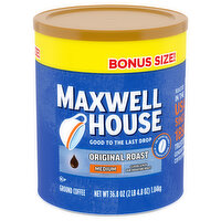 Maxwell House Coffee, Ground, Medium, The Original Roast, Bonus Size - 36.8 Ounce 