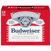 Budweiser Beer, Lager - 12 Each 
