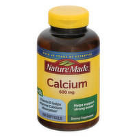 Nature Made Calcium, 600 mg, Softgels - 100 Each