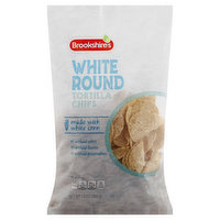 Brookshire's Tortilla Chips, White Round - 13 Ounce 