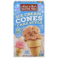 Let's Do Ice Cream Cones, Cake Style - 12 Each 