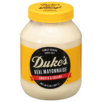 Duke's Mayonnaise, Real, Smooth & Creamy - 30 Fluid ounce 