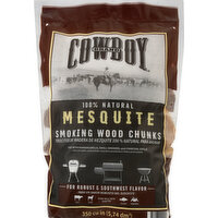 Cowboy Smoking Wood Chunks, Mesquite