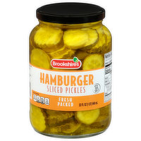 Brookshire's Pickles, Hamburger, Sliced, Fresh Packed