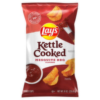 Lay's Potato Chips, Mesquite BBQ Flavored, Kettle Cooked - 8 Ounce 