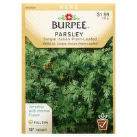 Burpee Seeds, Parsley, Single Italian Plain-Leafed - 1.25 Gram 