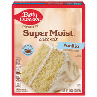 Betty Crocker Cake Mix, Vanilla - 13.25 Ounce 