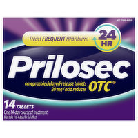 Prilosec OTC Acid Reducer, 20 mg, Tablets - 14 Each