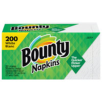 Bounty Napkins, White, 1-Ply - 200 Each