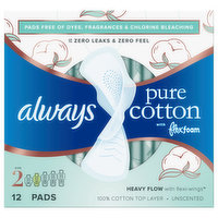 Always Pads, with Flexi-Wings, Overnight, Flex Foam, Unscented