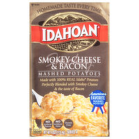 Idahoan Mashed Potatoes, Smokey Cheese & Bacon - 4 Ounce 