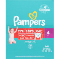 Pampers Diapers, Size 4 (22-37 lb), Super Pack