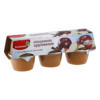 Brookshire's Applesauce, Cinnamon - 6 Each 