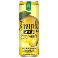 Simply Spiked Beer, Signature Lemonade - 24 Fluid ounce 