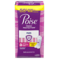 Poise Pads, 5, Maximum Long - 64 Each 